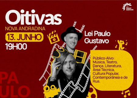 Nova Andradina convida artistas e fazedores de cultura para participar das oitivas sobre a Lei Paulo Gustavo