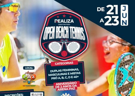 Terminam nesta quarta as inscrições para Open de Beach Tennis